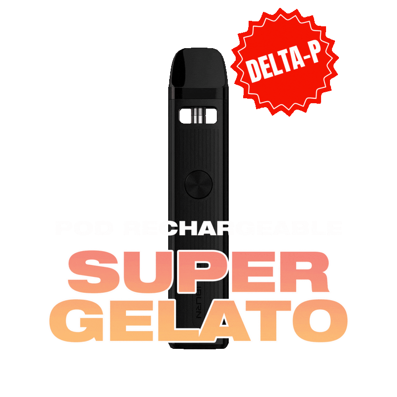 Pod Ricaricabile Delta-P – Super Gelato | Vape Premium Golden High