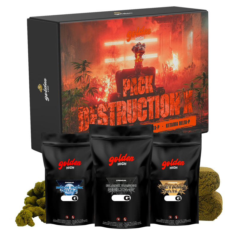 Pack Destruction X – Résines & Fleurs Delta-P Puissantes | Golden High