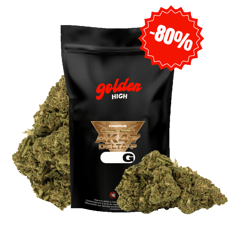 AK47 Delta-P 15% – Nouvelle Formule | Fleur CBD Puissante Golden High