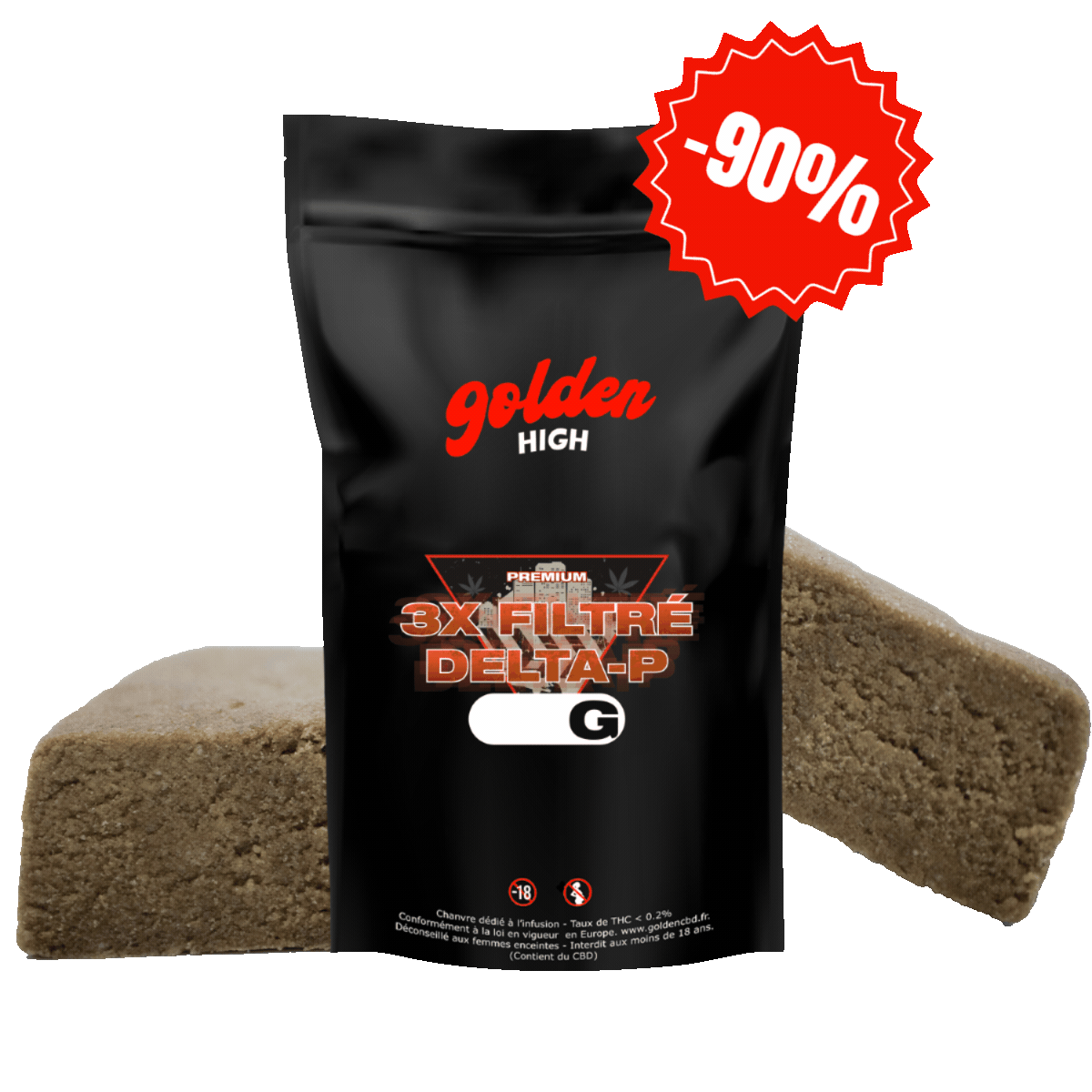 3X Filtré Delta-P Nouvelle Formule – Résine premium 40 % | Golden High