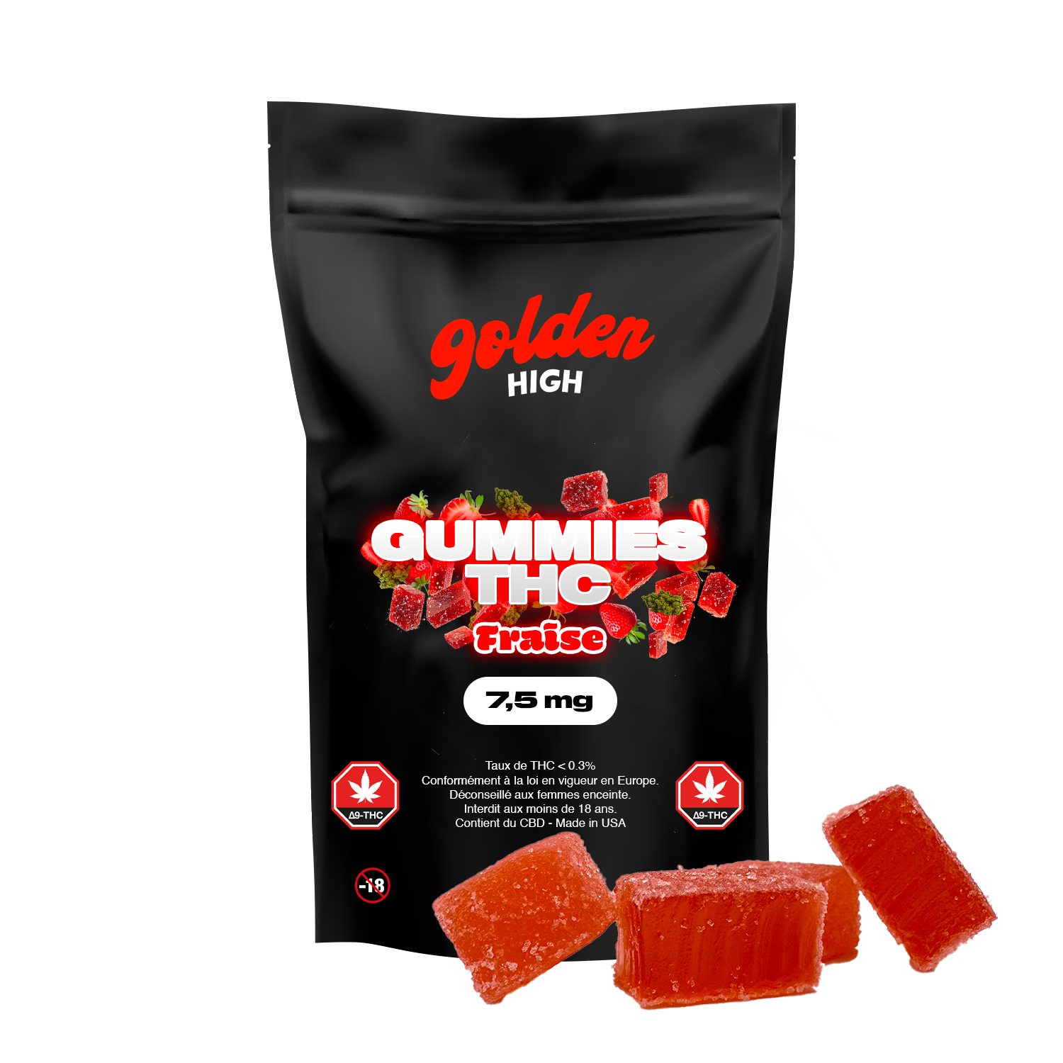 Gummies THC Fraise 7,5mg