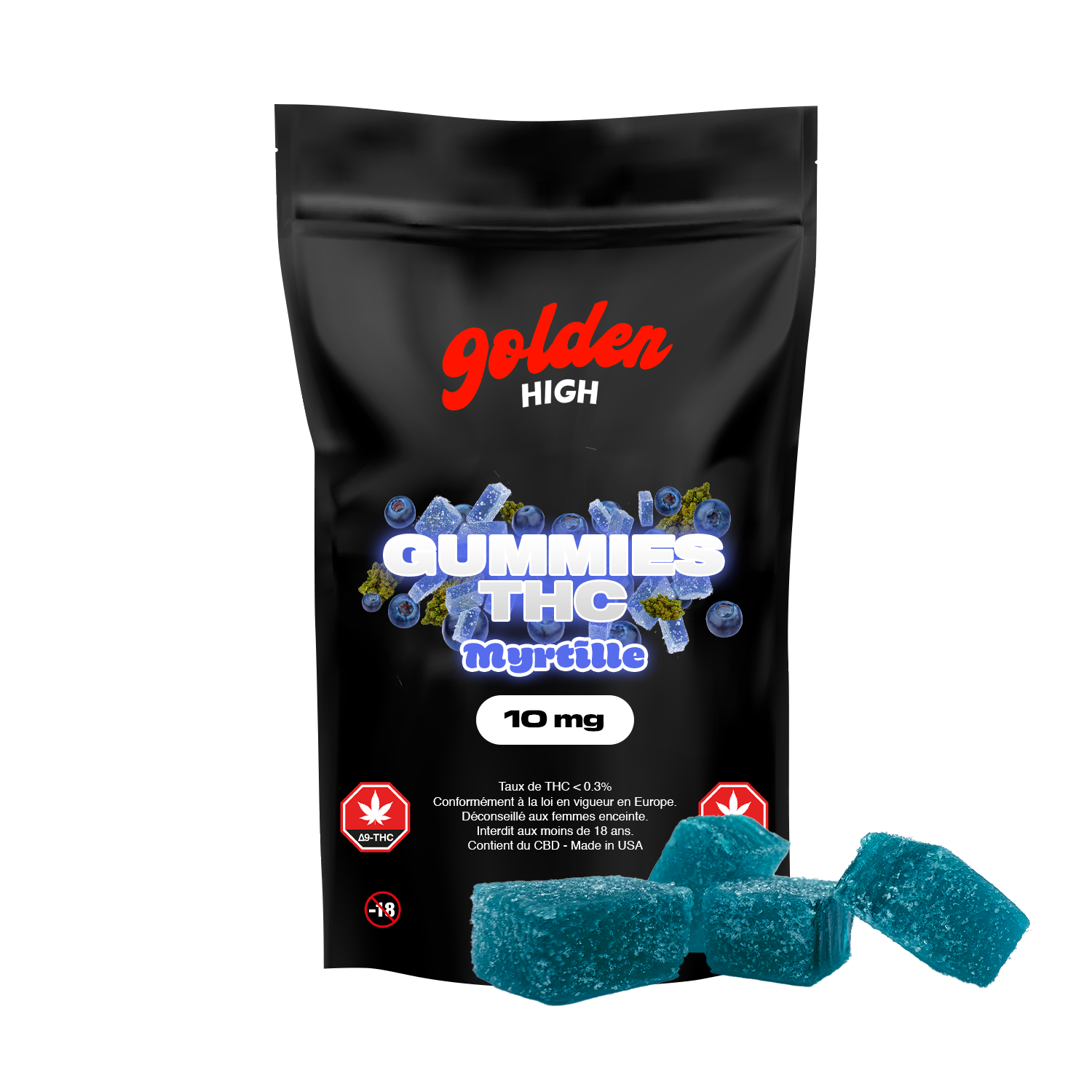 Gummies THC Myrtille 10mg