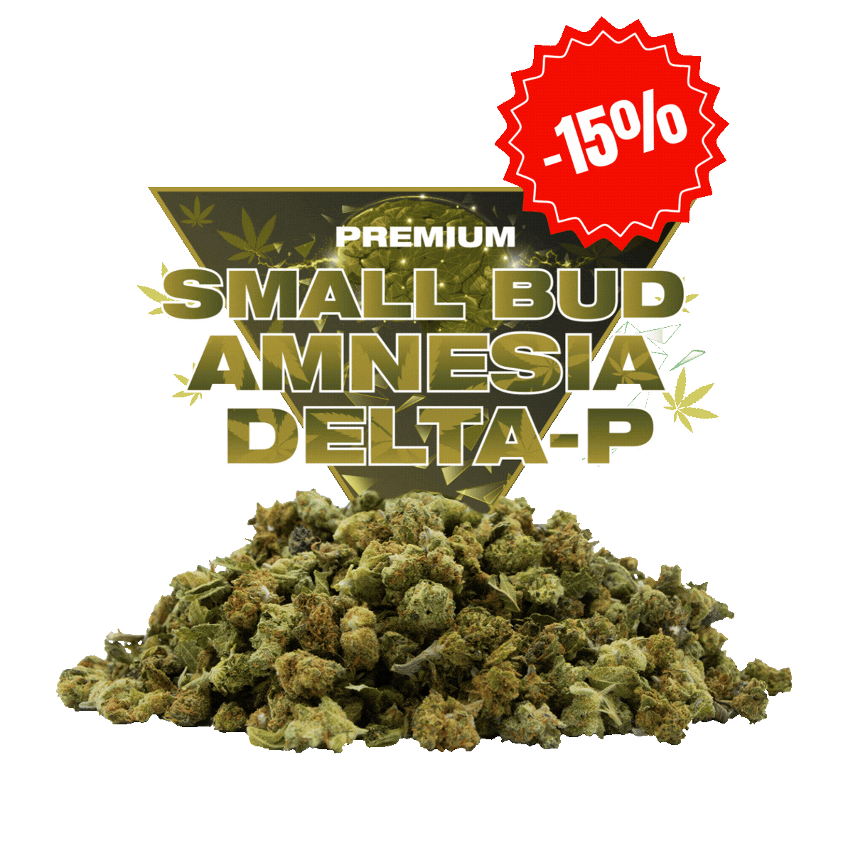 Small Bud Amnesia Delta-P 20% – Fleur Pop Corn citronnée | Golden High