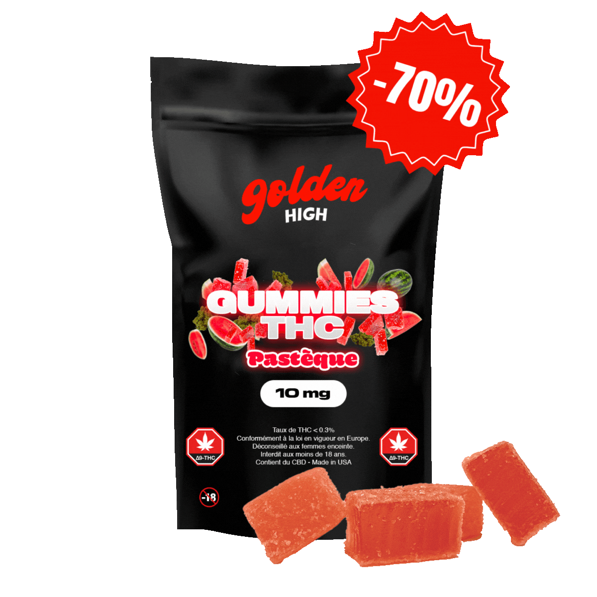Gummies THC Pastèque 10mg
