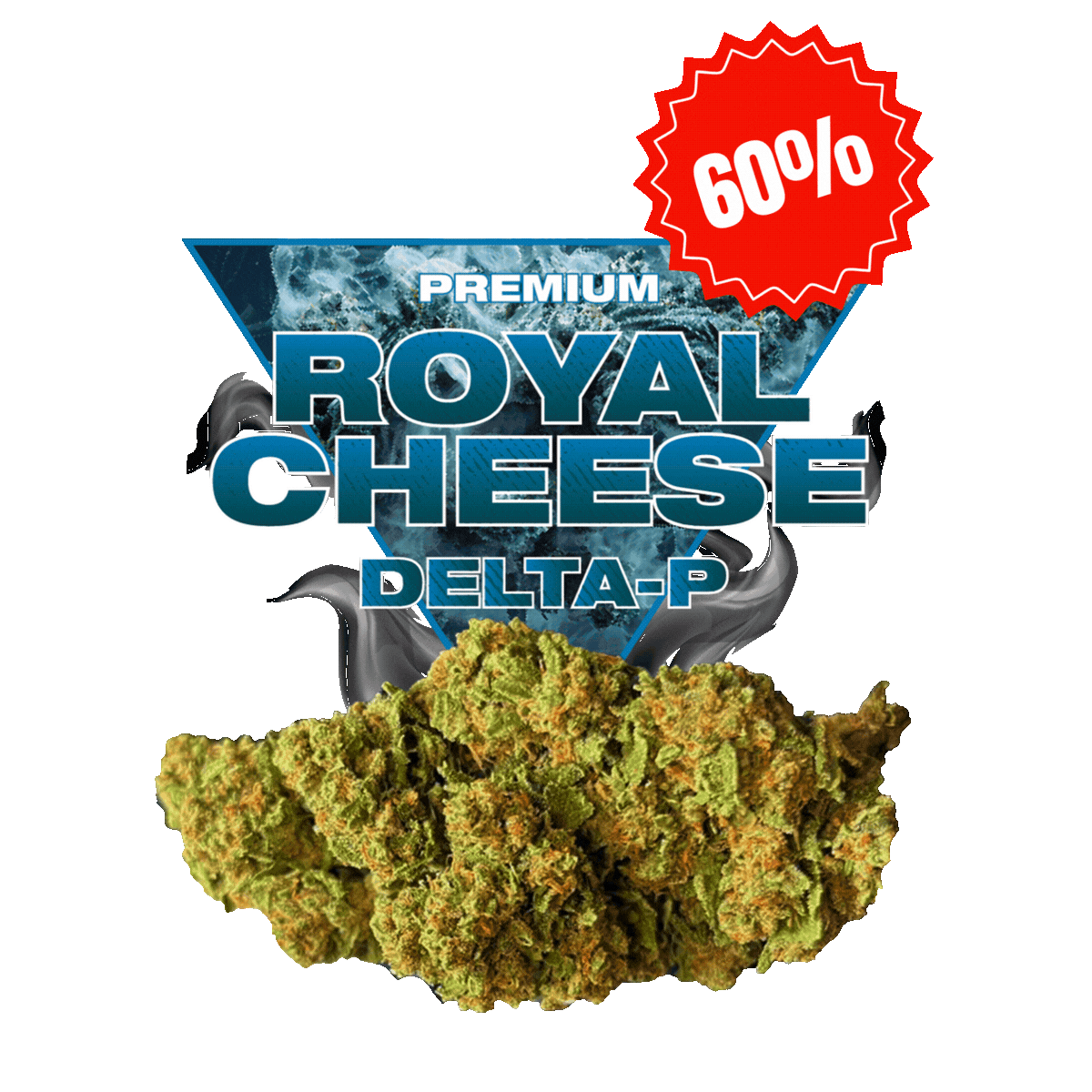 Royal Cheese Delta-P 15 % – Fleur puissante, profil Cheesy & Skunky | Golden High