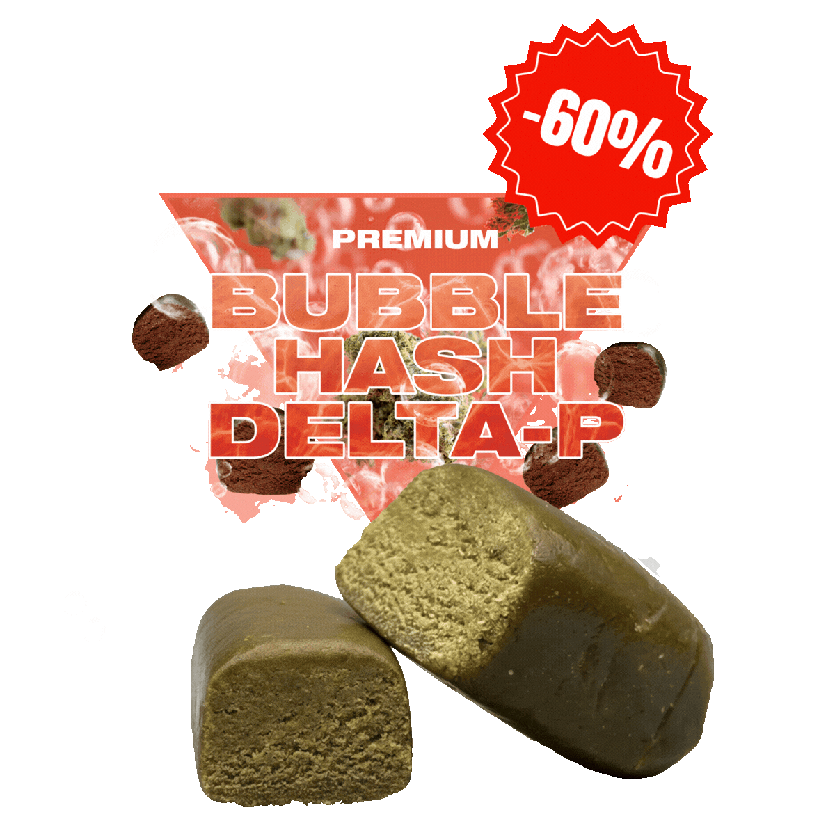 Hash Bubble Hash 40% Delta P – Résine Puissante Épicée & Agrumes | Golden High