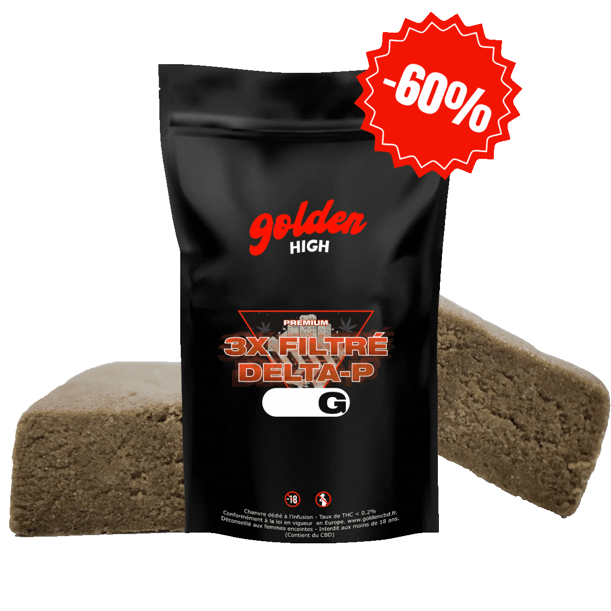 3X Filtré Delta-P Nouvelle Formule – Résine premium 40 % | Golden High
