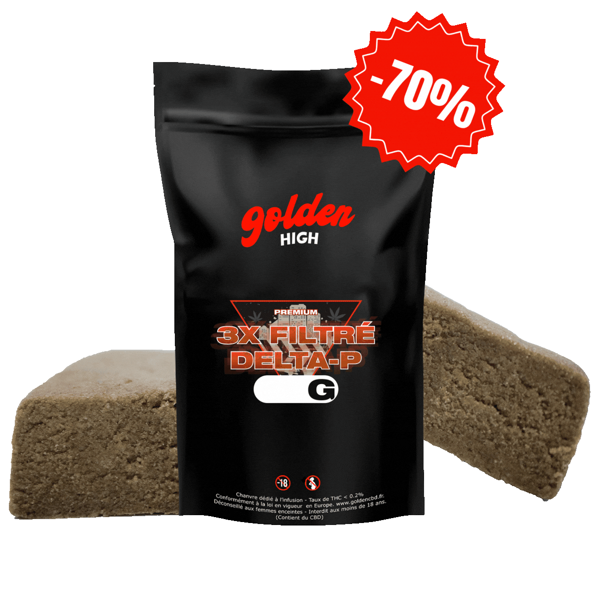 3X Filtré Delta-P Nouvelle Formule – Résine premium 40 % | Golden High
