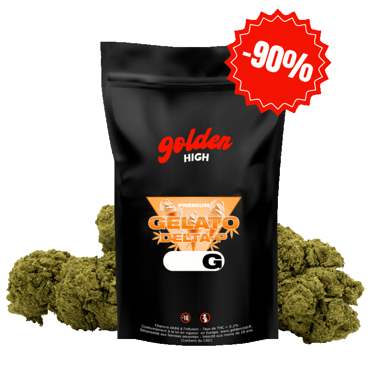 Gelato Delta-P 10% – Nouvelle Formule | Fleur CBD Premium Golden High