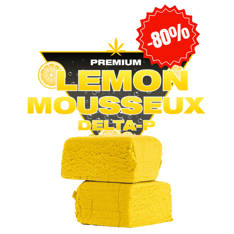 Résine Lemon Mousseux Delta-P <20% – Golden High | Goût citronné et effet Sativa